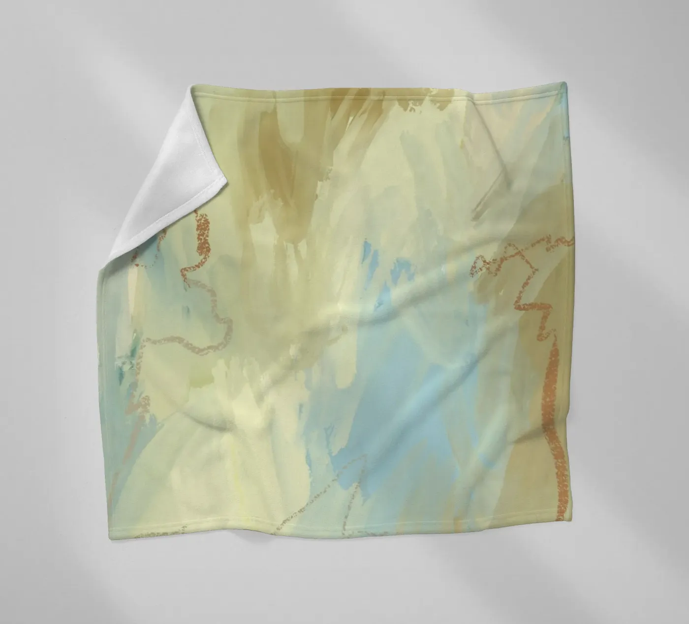 Muted Flow Fleecedecke von RS LAB STUDIO