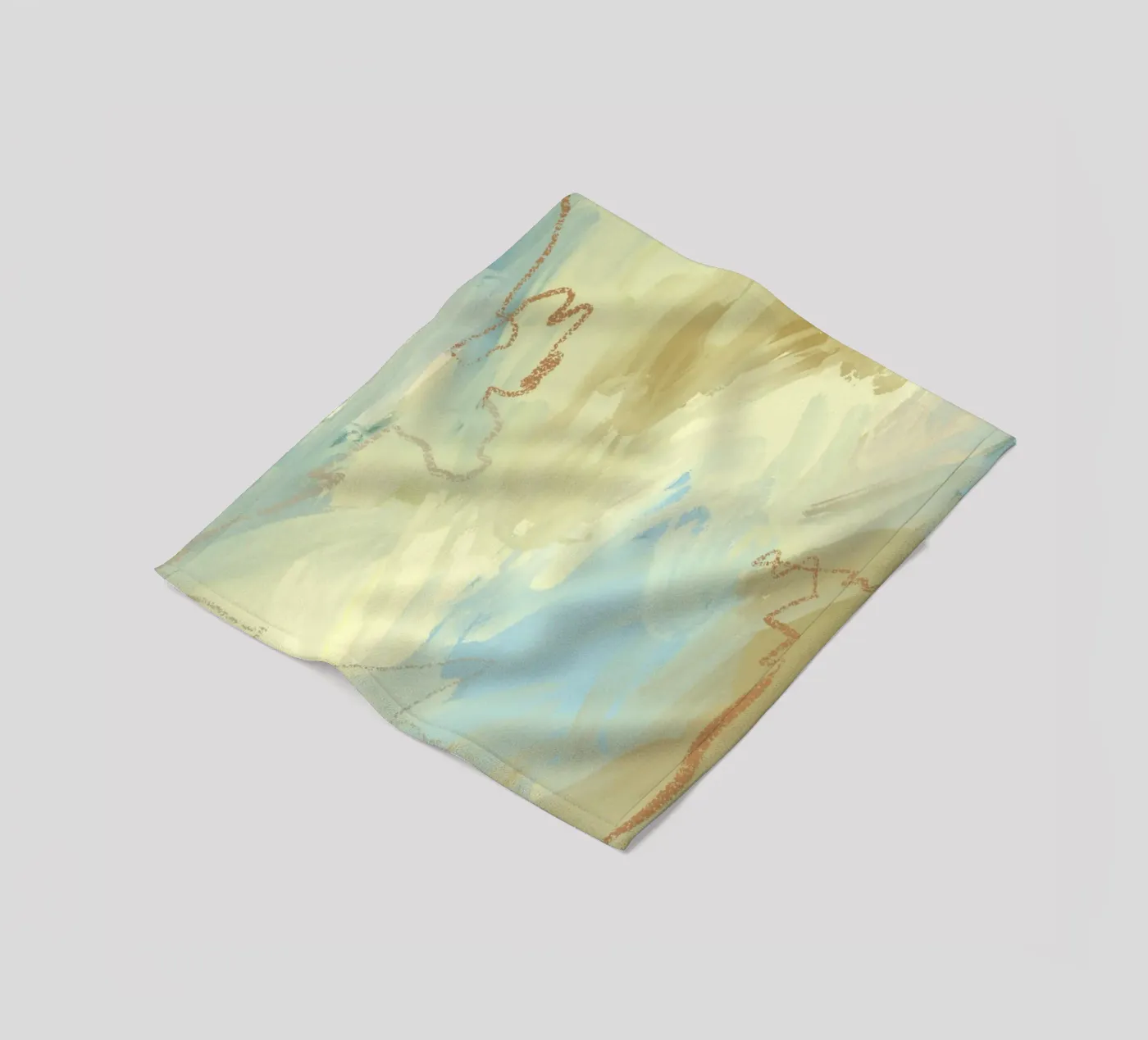 Muted Flow Fleecedecke von RS LAB STUDIO