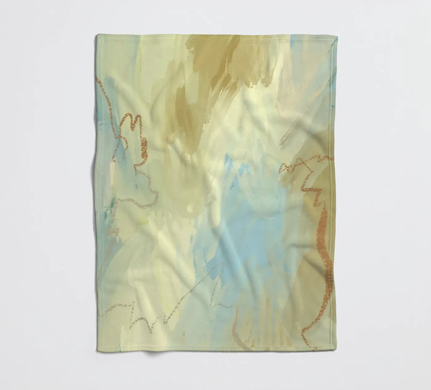 Muted Flow Fleecedecke von RS LAB STUDIO