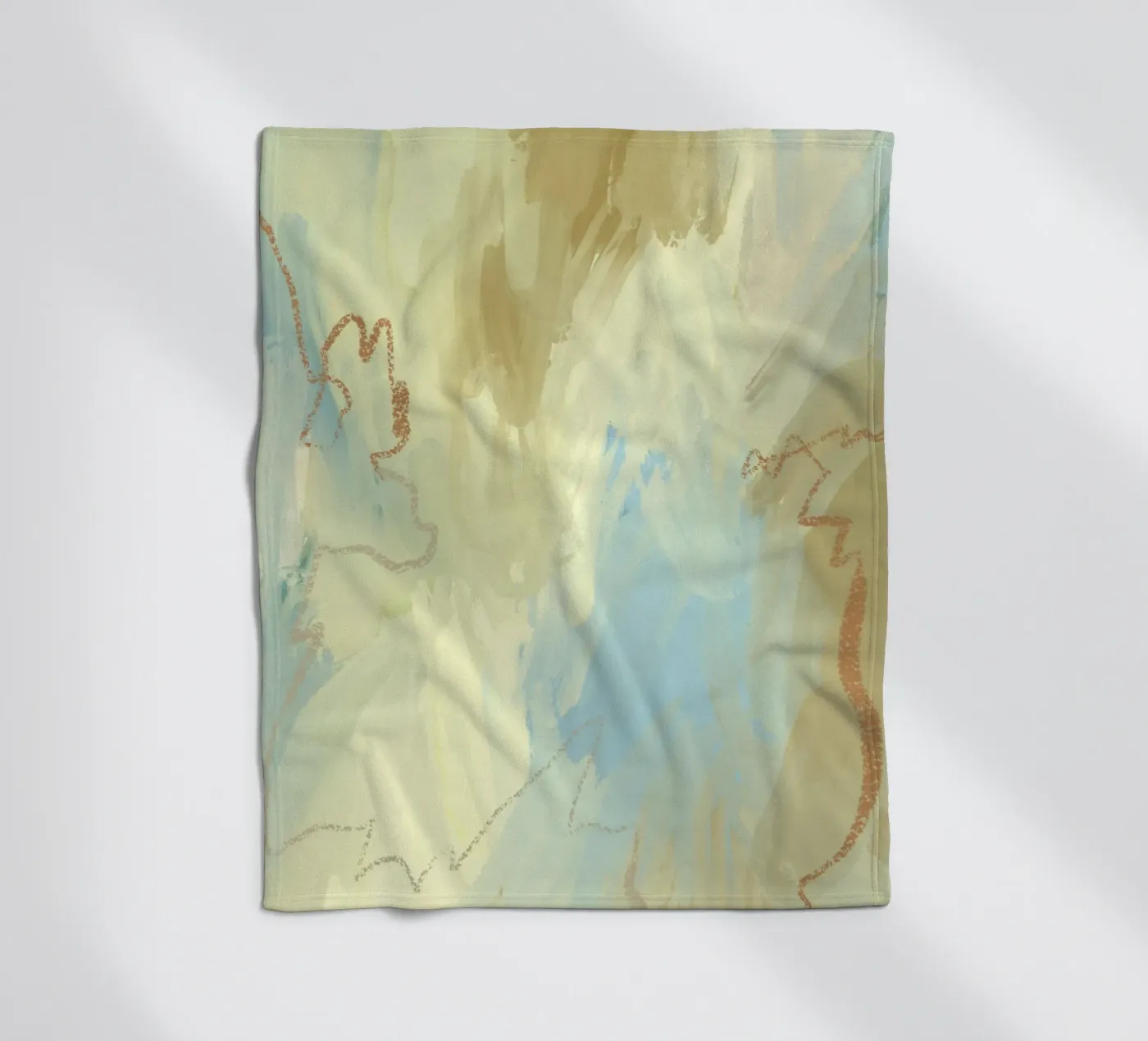 Muted Flow Fleecedecke von RS LAB STUDIO