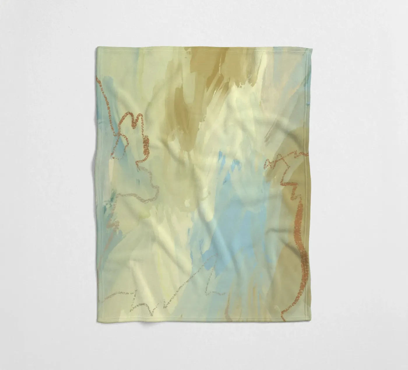 Muted Flow Fleecedecke von RS LAB STUDIO