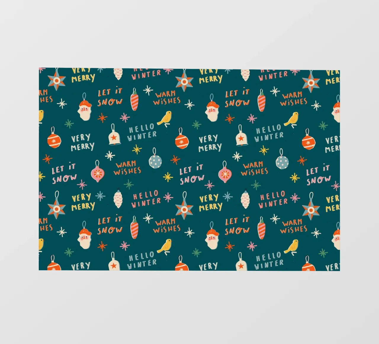 Christmas Pattern No 30 pellicola backlit da treechild