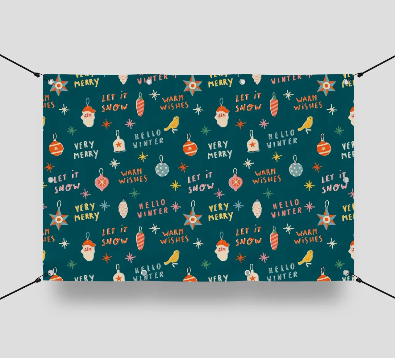 Christmas Pattern No 30 telo in pvc da treechild