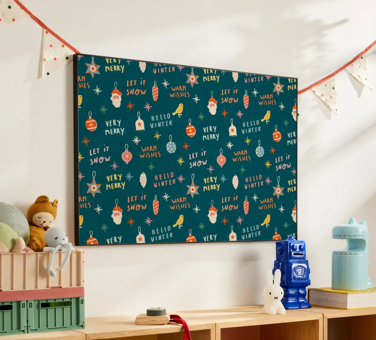 Christmas Pattern No 30 alluminio dibond da treechild