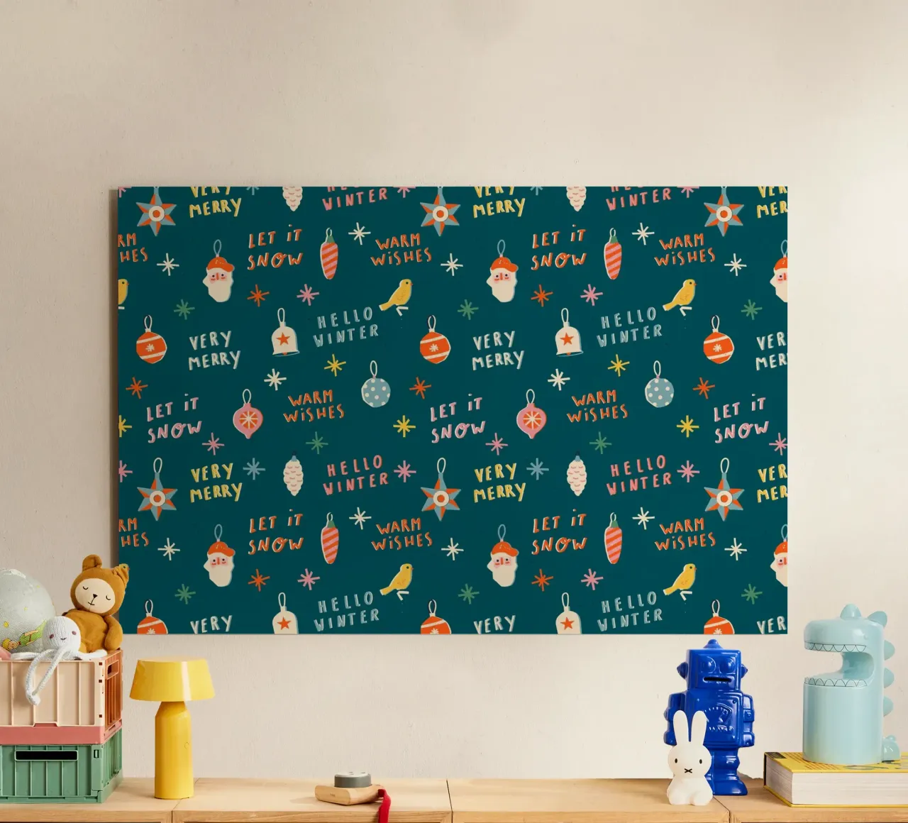Christmas Pattern No 30 alluminio dibond da treechild