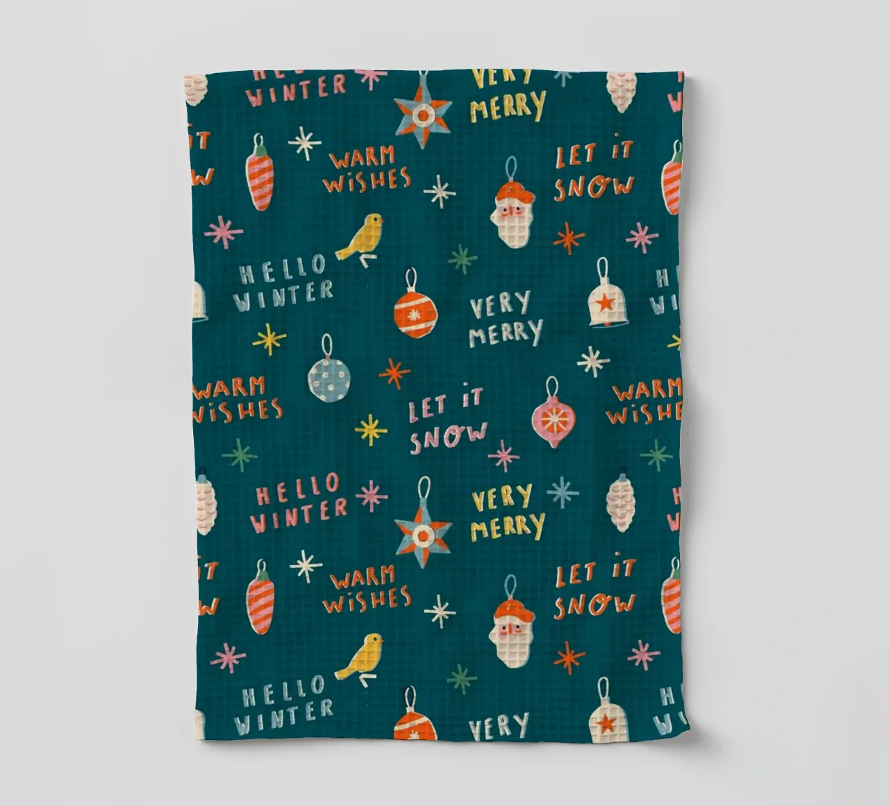 Christmas Pattern No 30 canovaccio da cucina da treechild