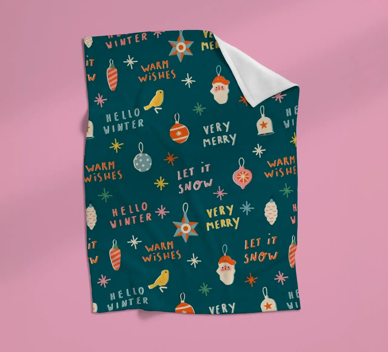 Christmas Pattern No 30 coperta in pile da treechild