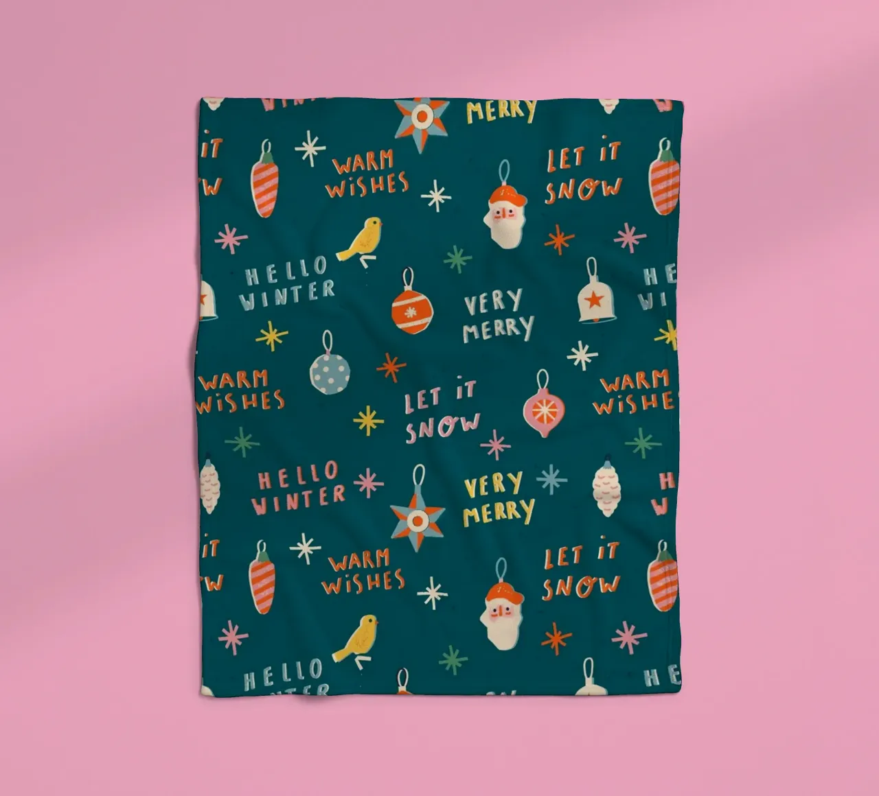 Christmas Pattern No 30 coperta in pile da treechild