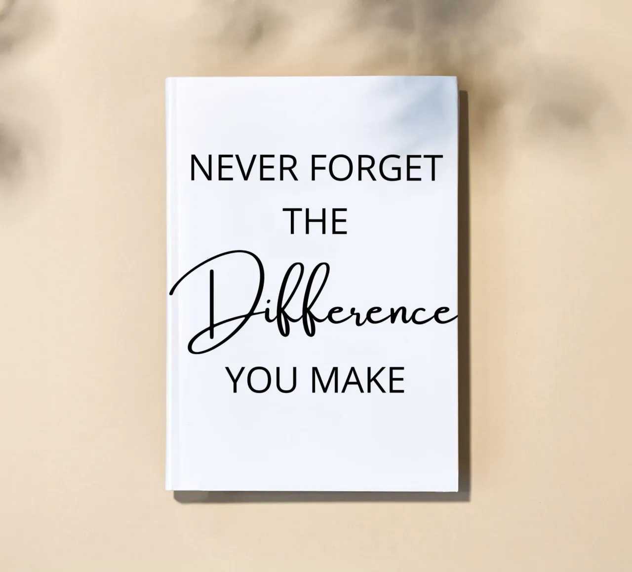 Never Forget The Difference You Make notebook by ramosashop
