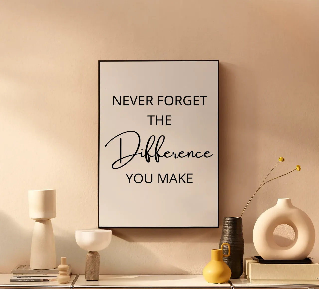 Never Forget The Difference You Make plexiglass da ramosashop