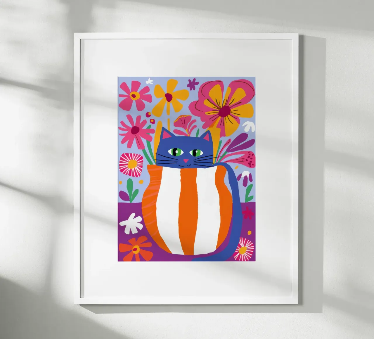 Ritratto di gatto patriottico poster da Mark Solaria