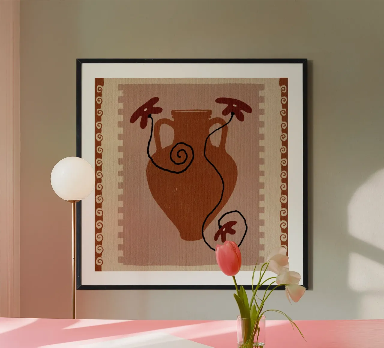 Out-of-Vase Blooms 9 carta hahnemühle da Shatha Al Dafai