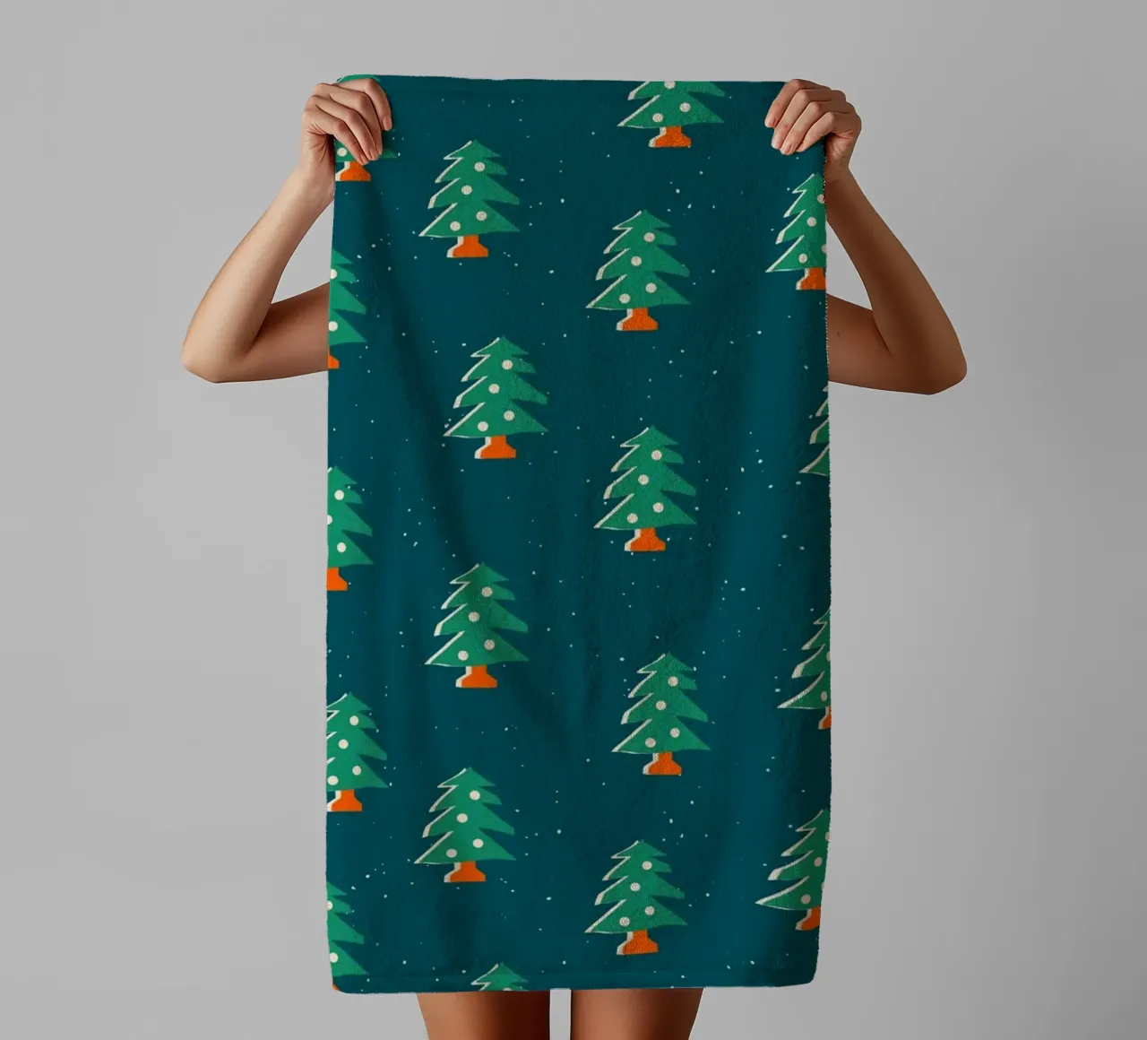 Christmas Pattern No 31 asciugamano da bagno da treechild