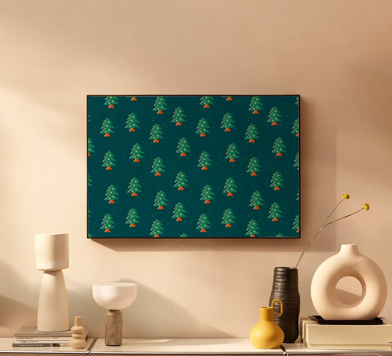 Christmas Pattern No 31 alluminio dibond da treechild