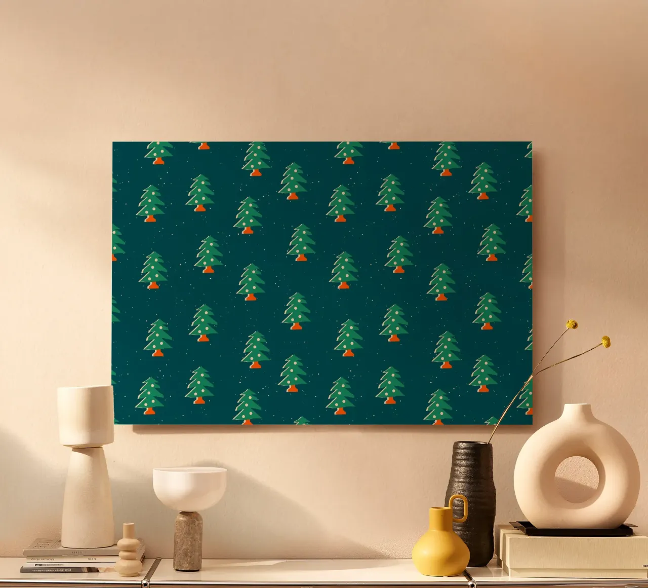 Christmas Pattern No 31 alluminio dibond da treechild