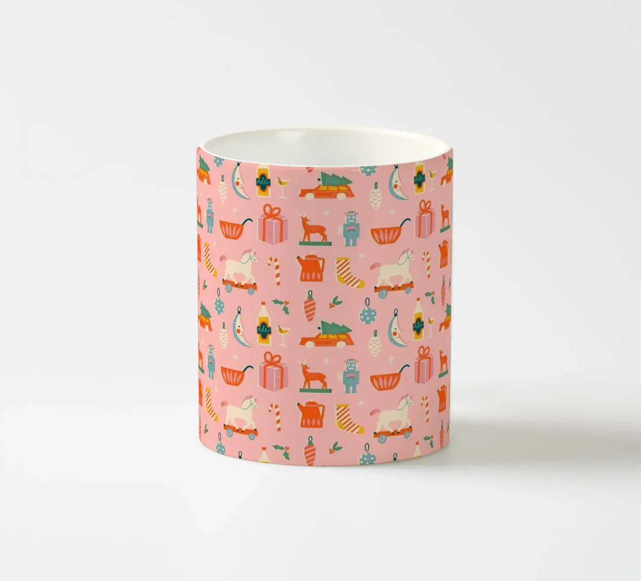 Christmas Pattern No 32 tazza in ceramica da treechild
