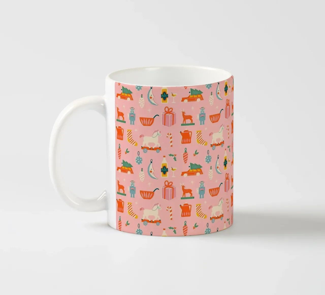 Christmas Pattern No 32 tazza in ceramica da treechild