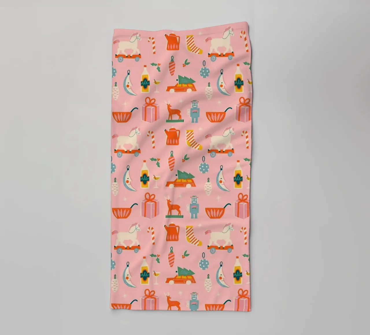 Christmas Pattern No 32 asciugamano da bagno da treechild