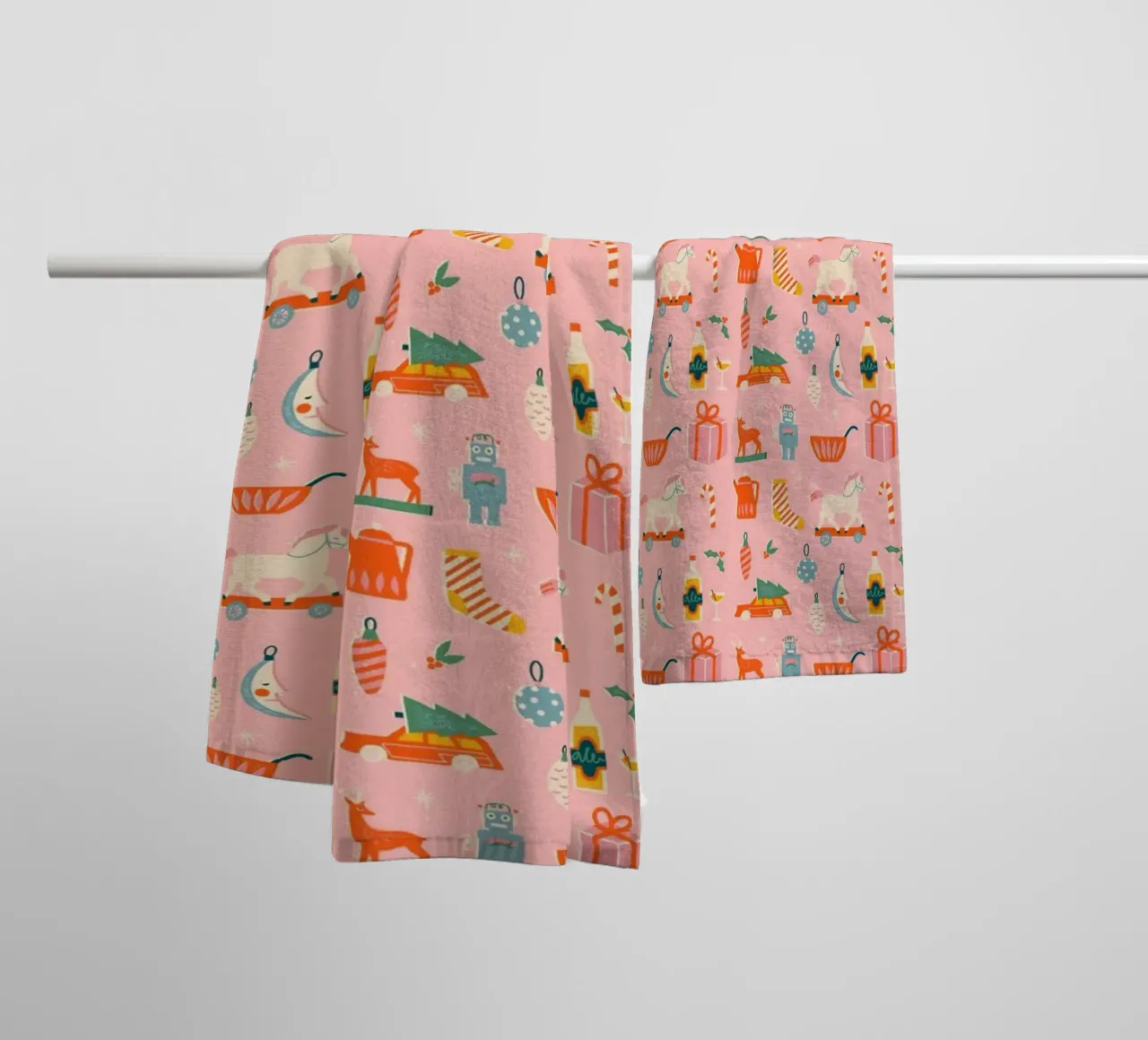 Christmas Pattern No 32 asciugamano da bagno da treechild