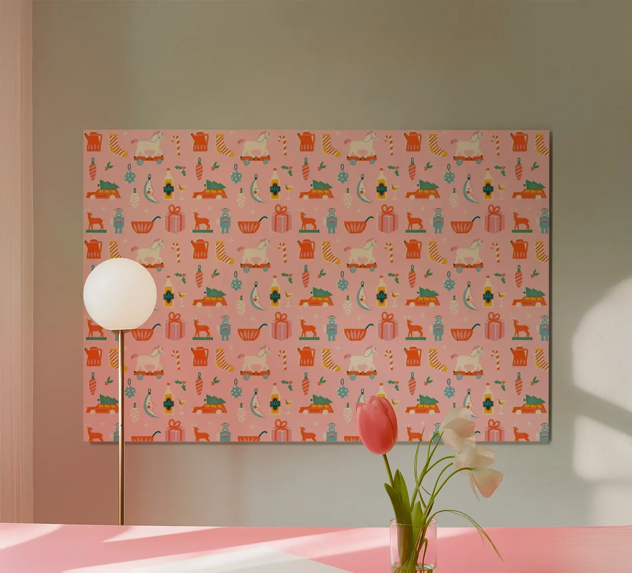 Christmas Pattern No 32 Poster von treechild