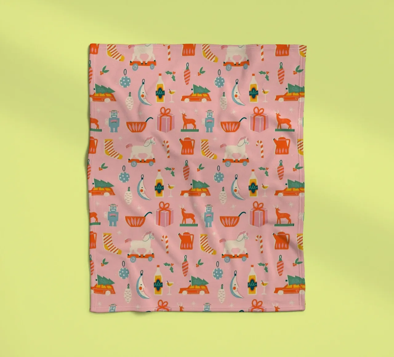 Christmas Pattern No 32 coperta in pile da treechild
