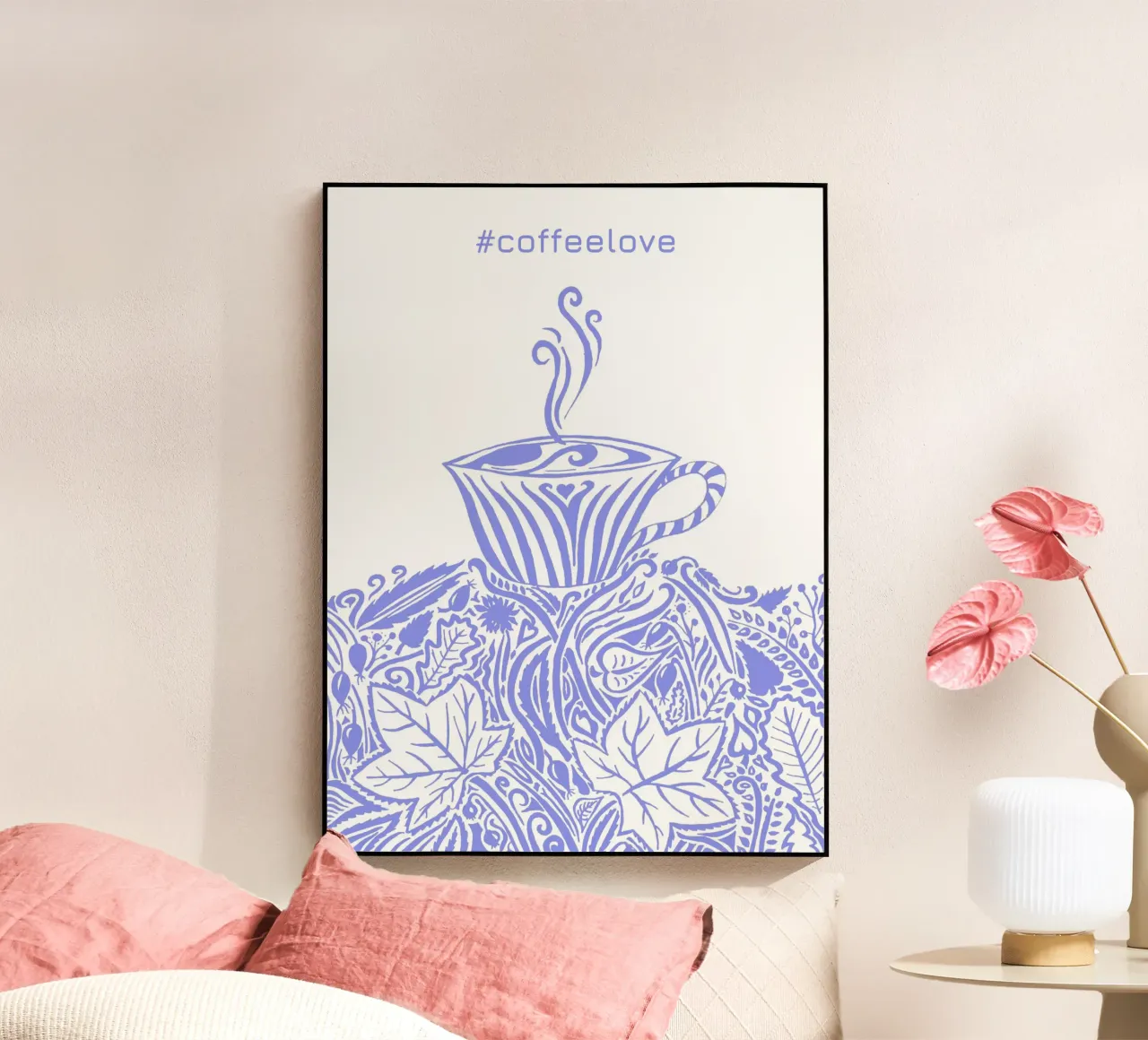 #coffeelove - Hellblau plexiglass da PaperLine Art