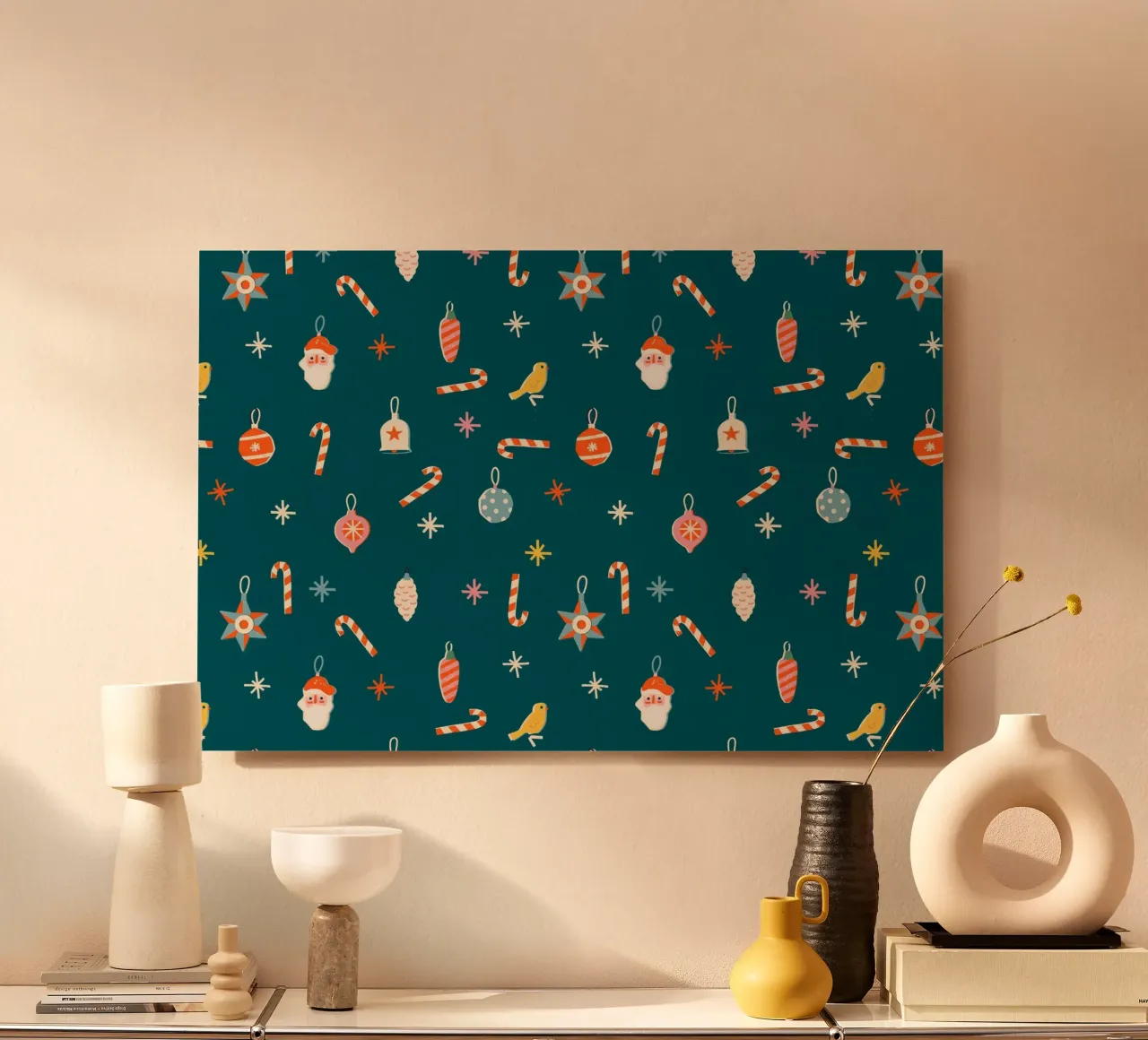 Christmas Pattern No 33 alluminio dibond da treechild