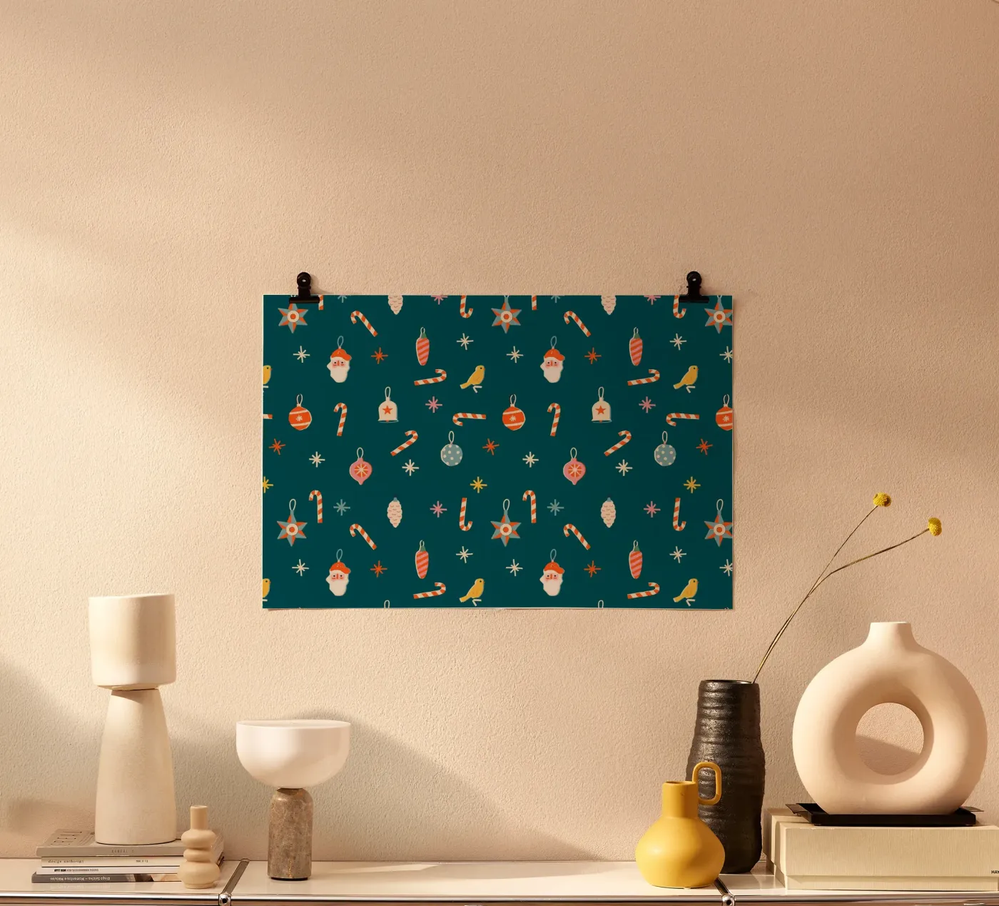 Christmas Pattern No 33 poster da treechild