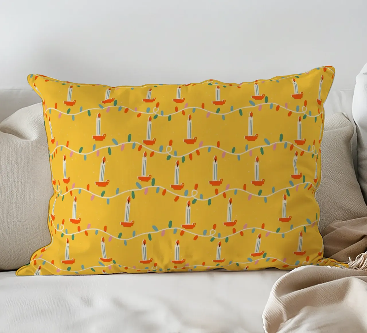 Christmas Pattern No 34 cuscino da treechild