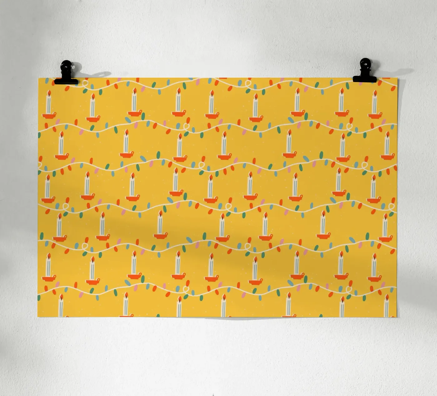 Christmas Pattern No 34 poster da treechild
