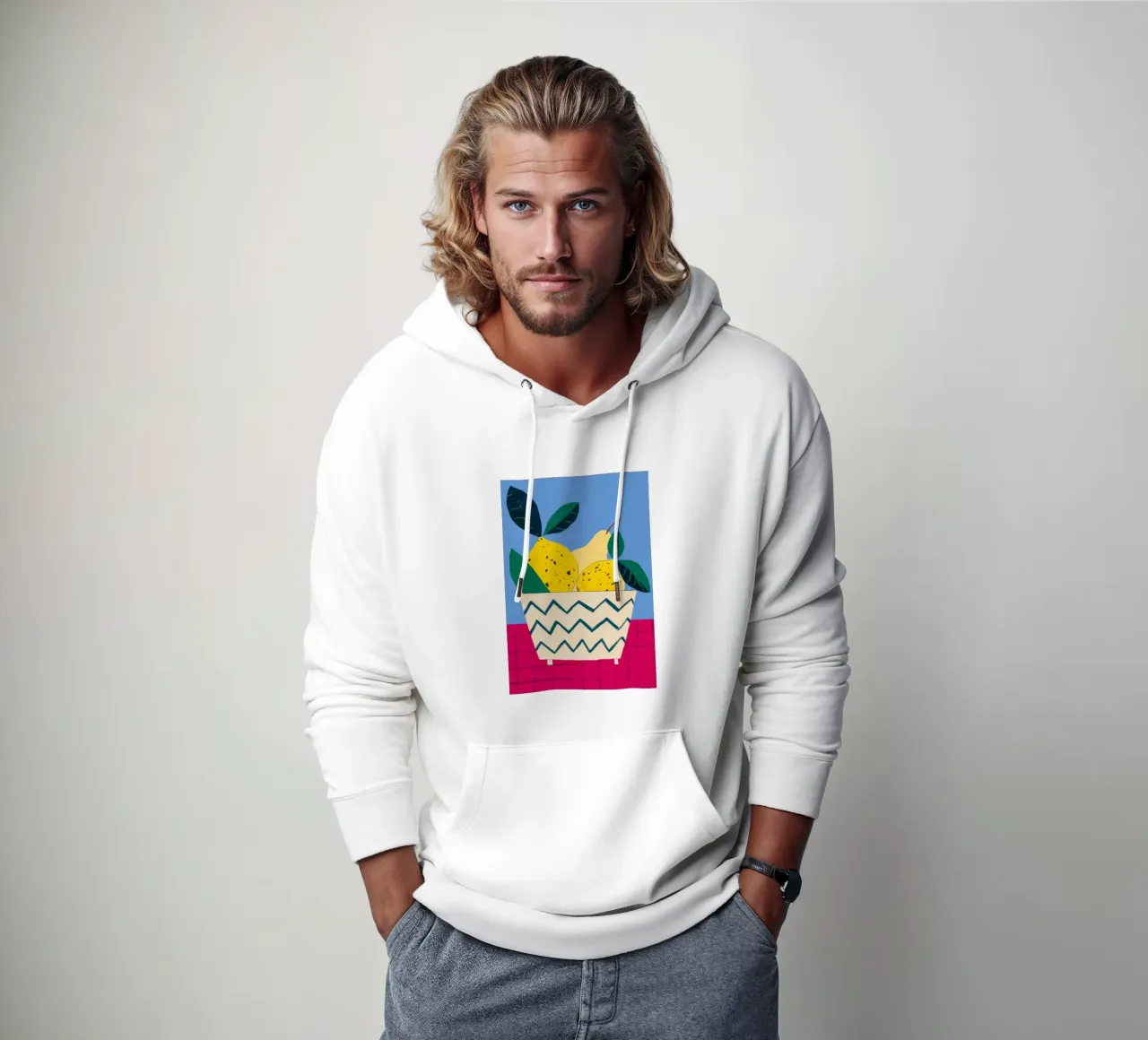 Pera su Zigzag felpa con cappuccio da Mark Solaria