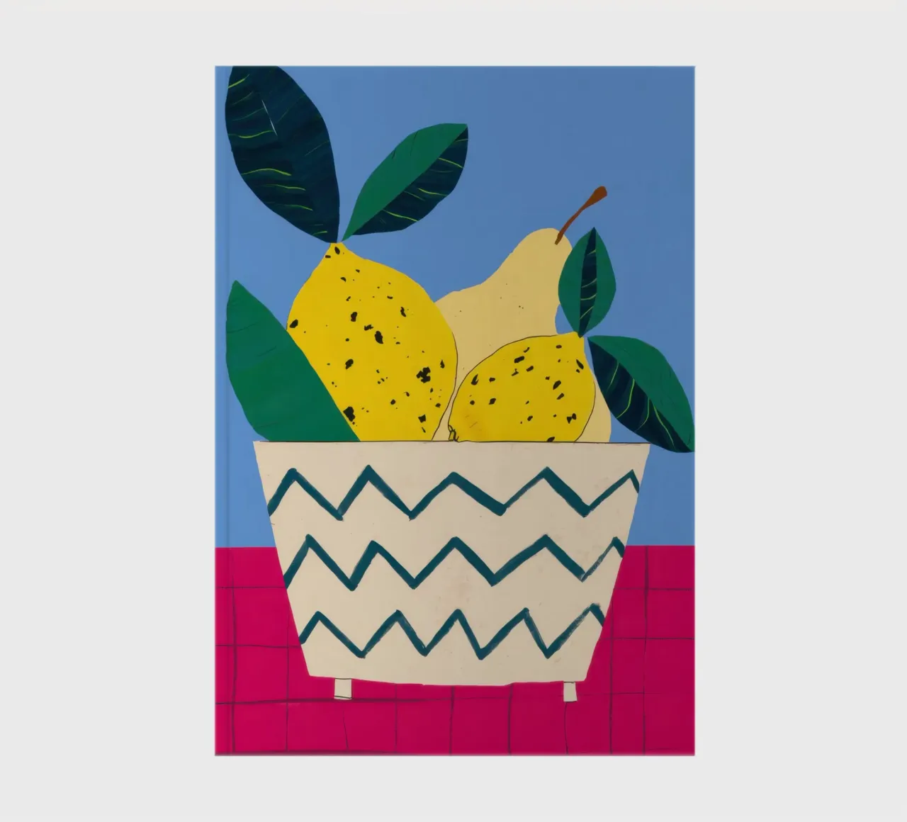 Pear on Zigzag notebook by Mark Solaria