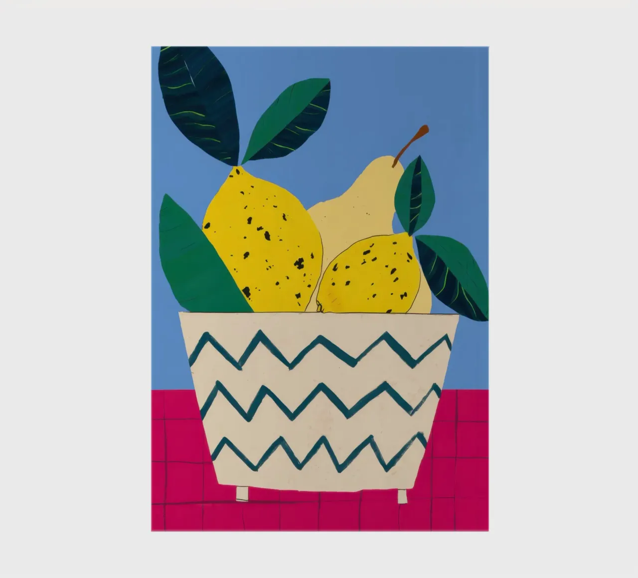 Pear on Zigzag notebook by Mark Solaria