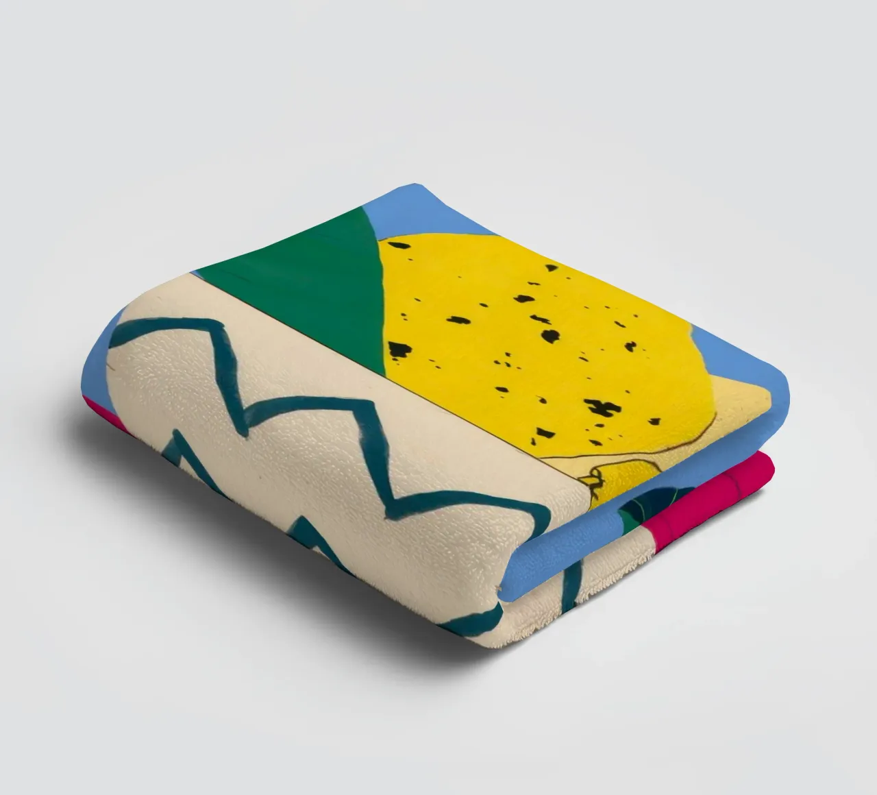 Pear on Zigzag towel by Mark Solaria