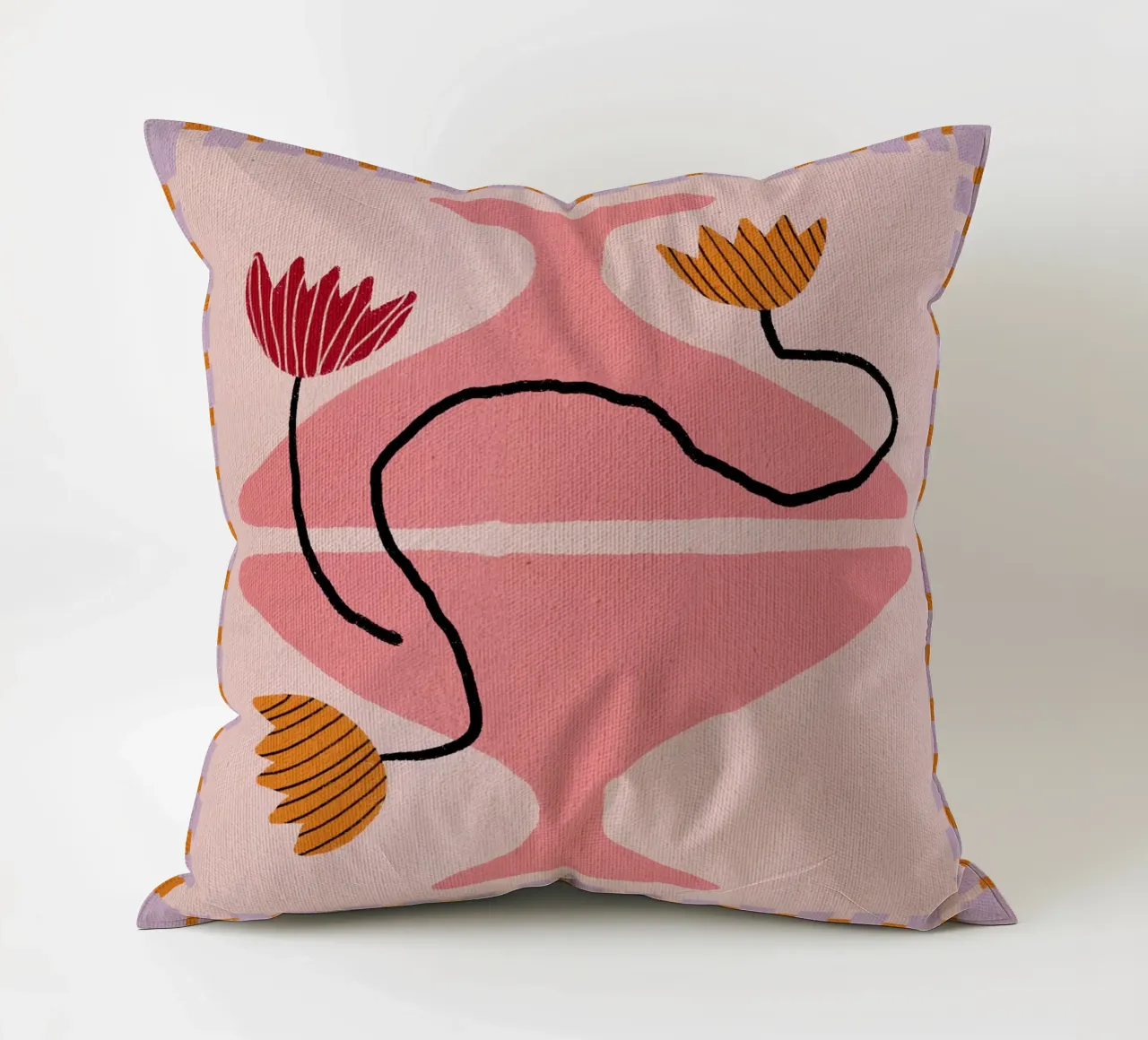 Out-of-Vase Blooms 8 cuscino da Shatha Al Dafai