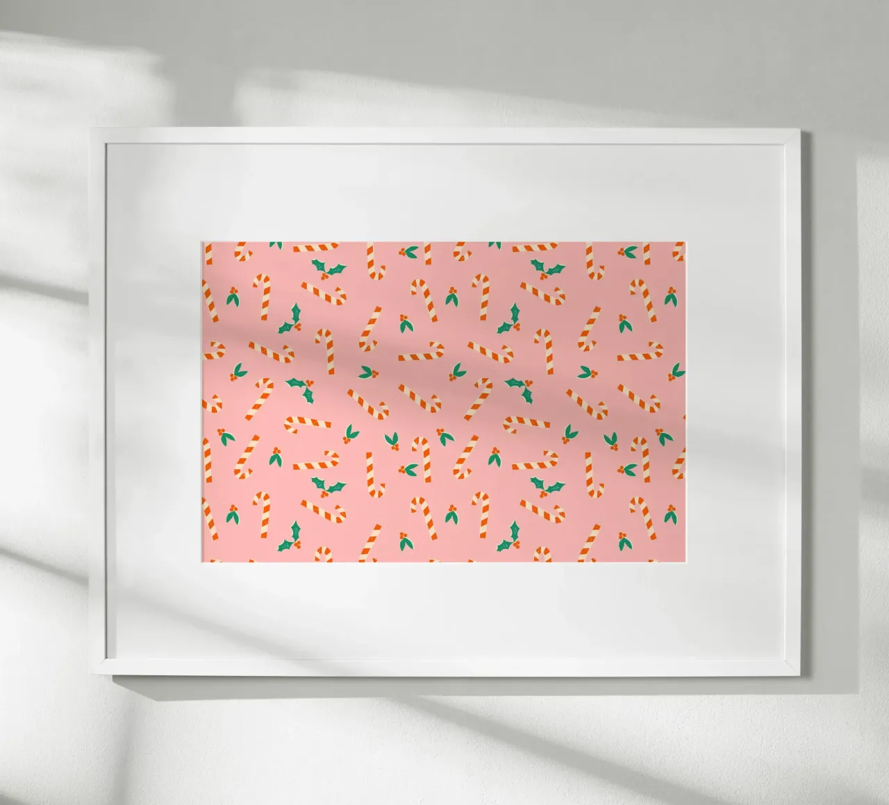 Christmas Pattern No 35 poster con telaio in plastica da treechild