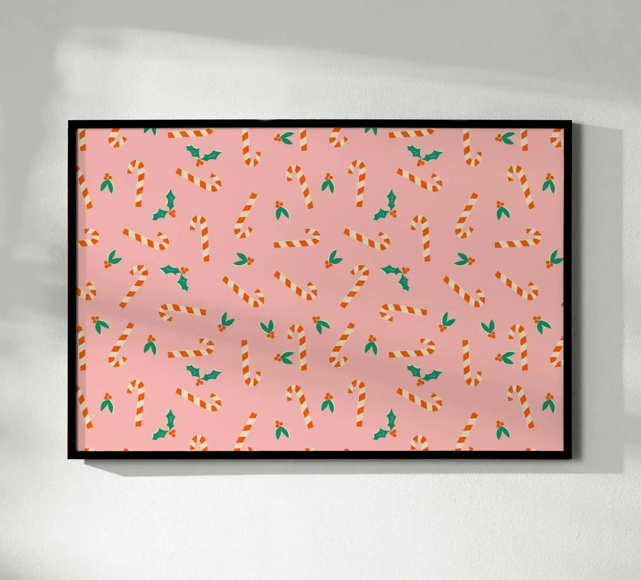 Christmas Pattern No 35 poster con telaio in plastica da treechild