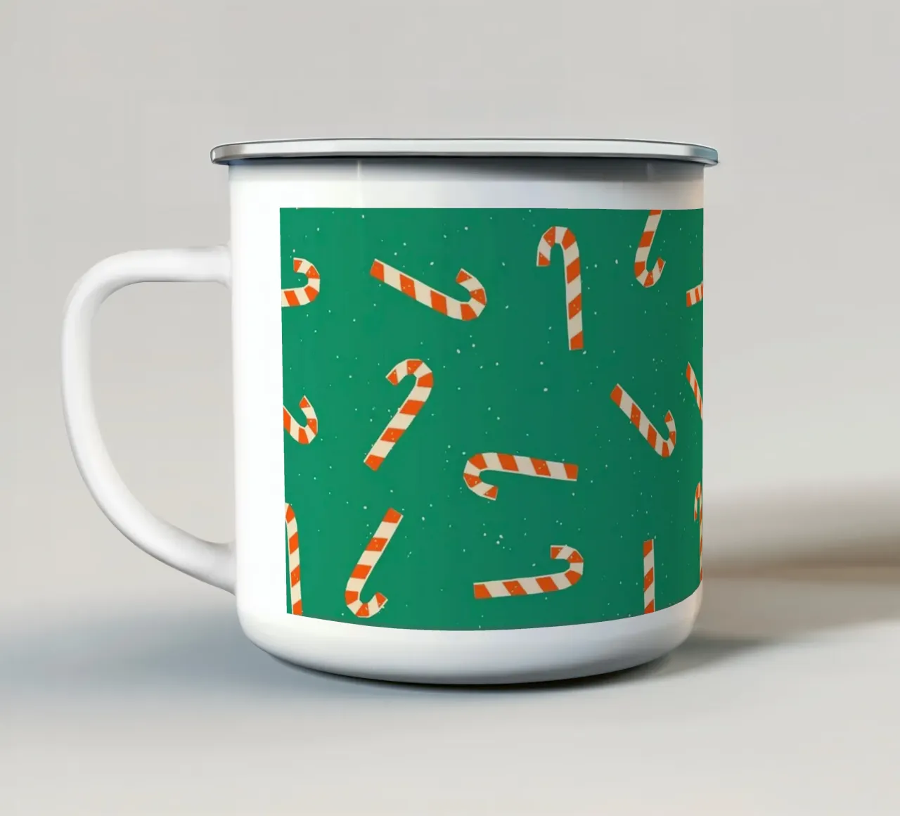 Christmas Pattern No 36 tazza in smalto da treechild