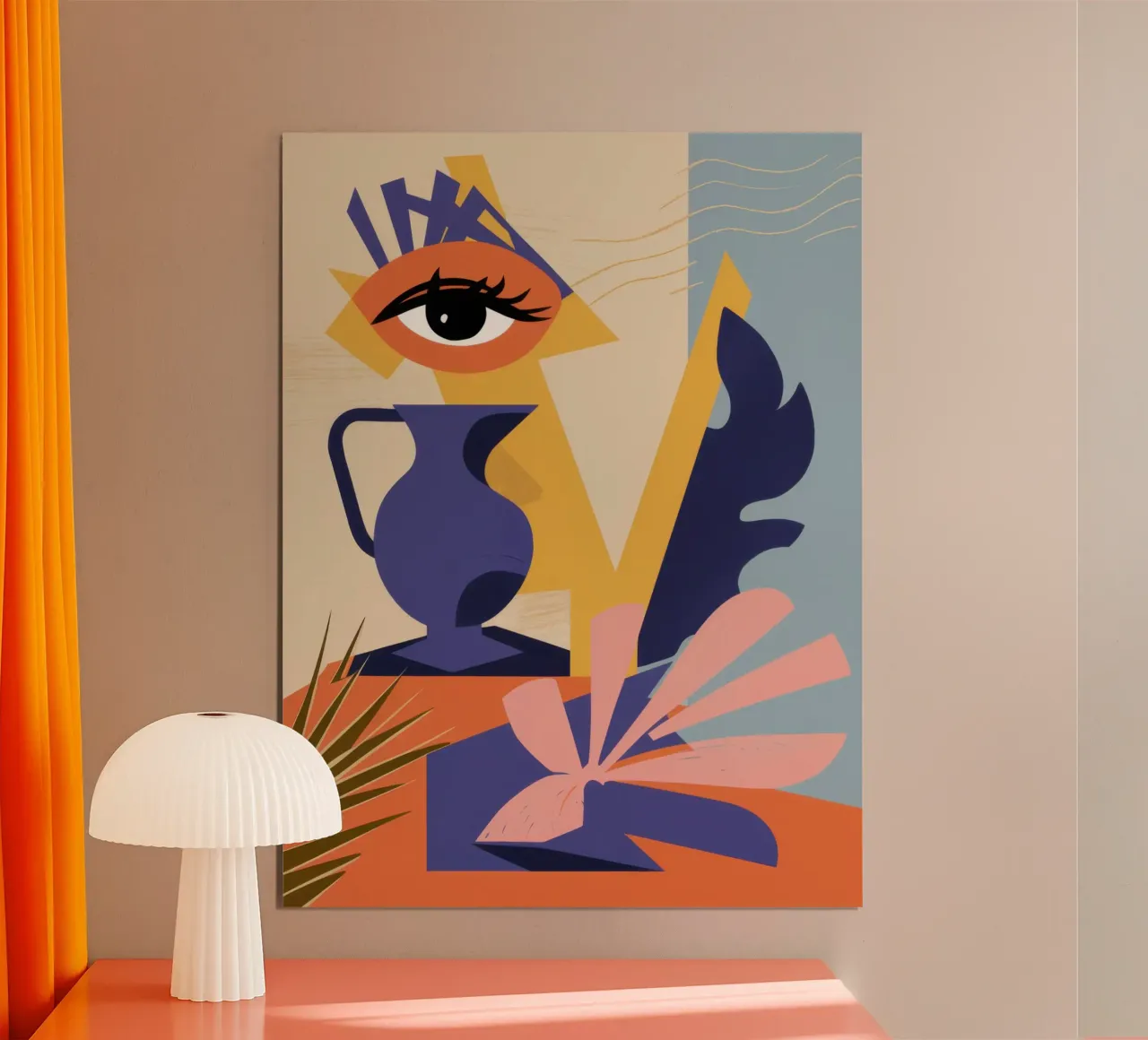 Mystiek Oog Abstract poster van Gaia Viesta