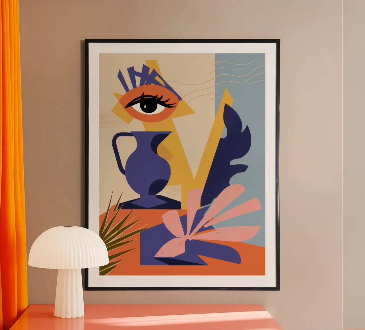 Mystiek Oog Abstract poster van Gaia Viesta