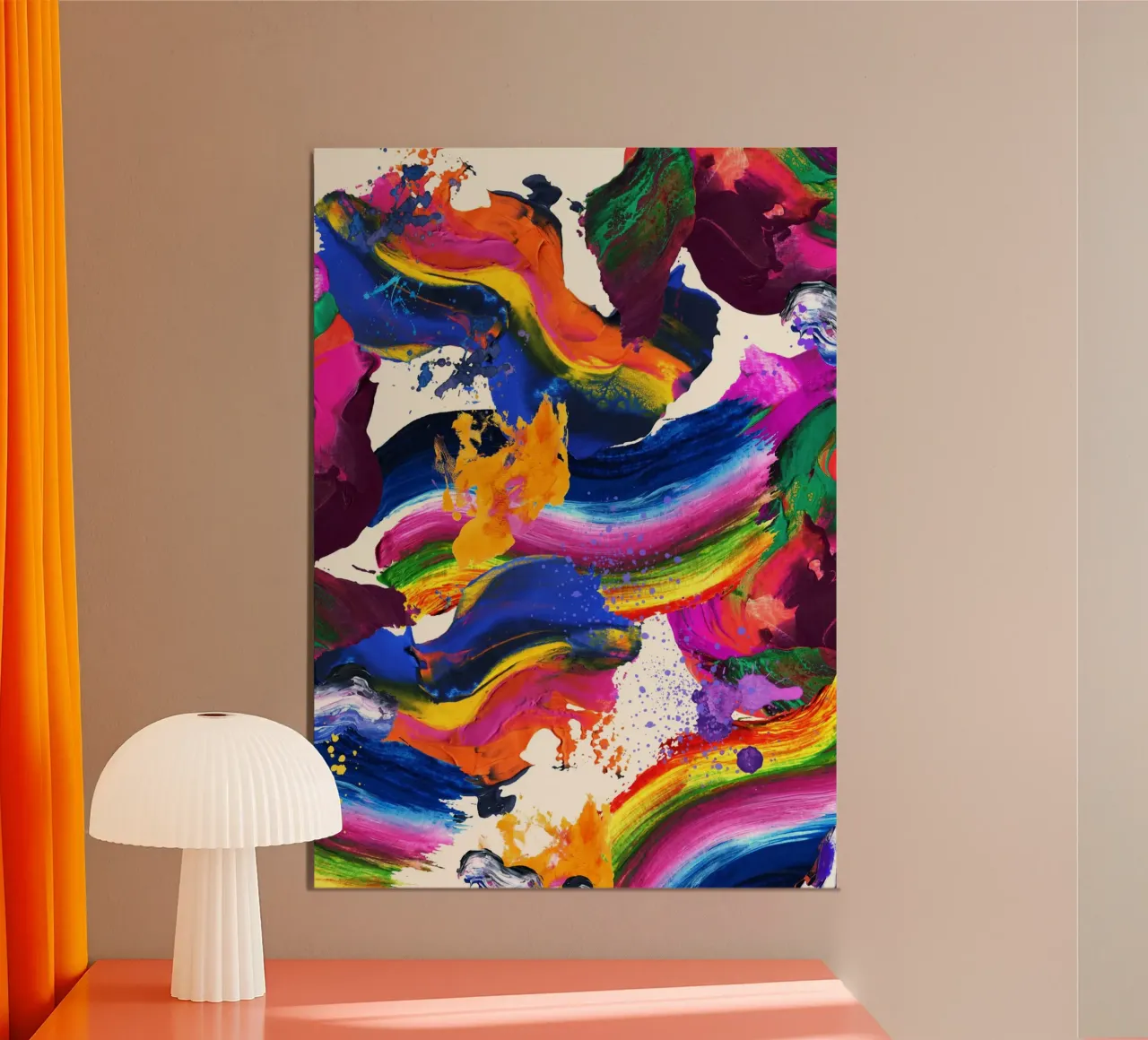 Veil of Time poster con telaio in legno da RS LAB STUDIO