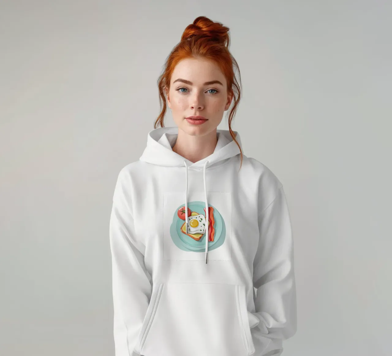 Piatto classico del mattino felpa con cappuccio da Selene Shade