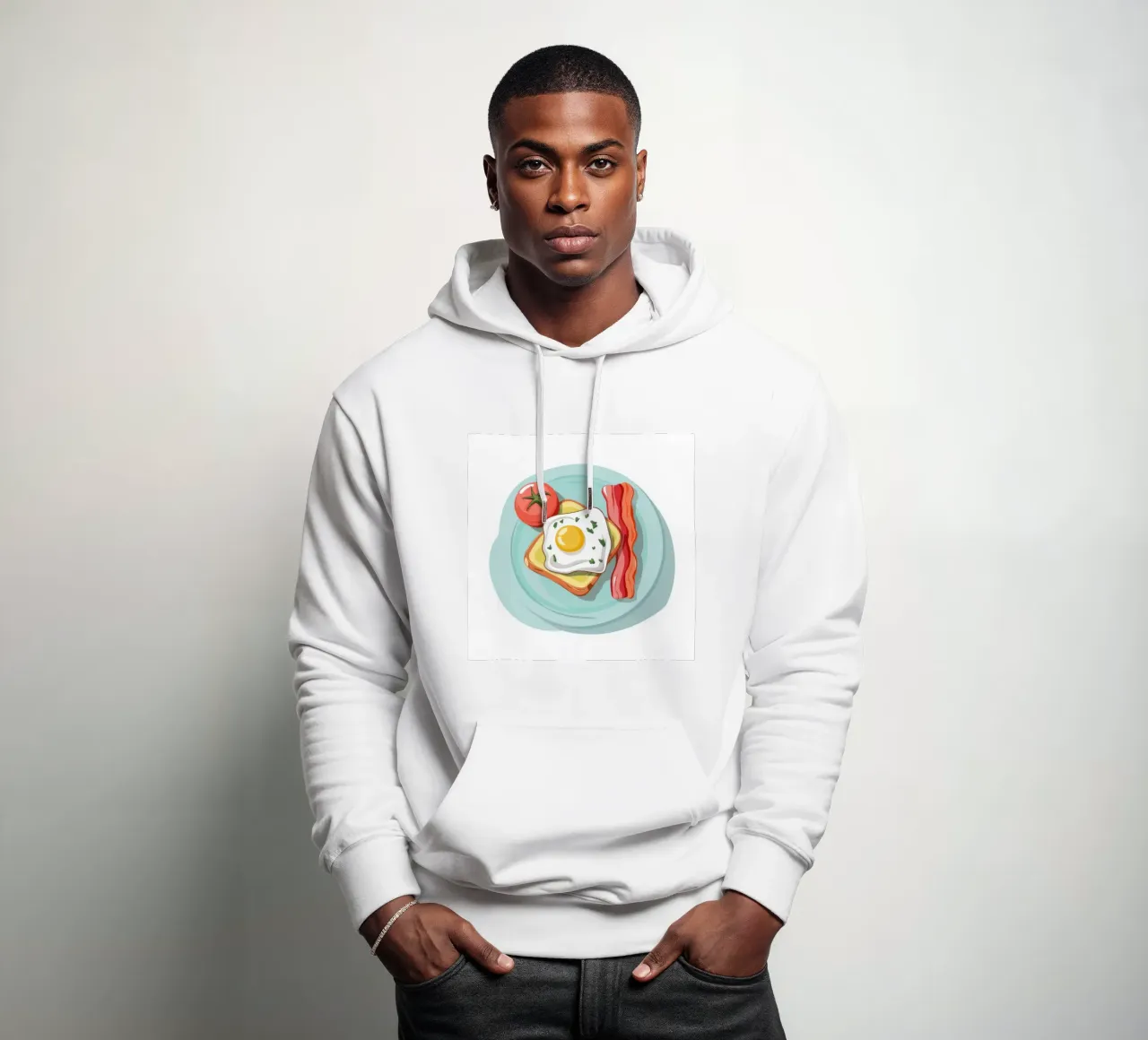 Piatto classico del mattino felpa con cappuccio da Selene Shade