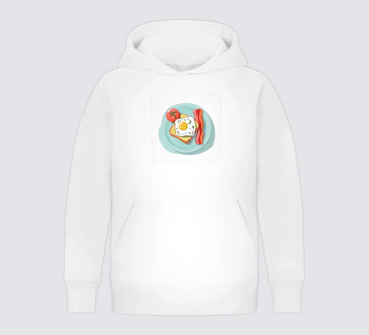 Piatto classico del mattino felpa bambino con cappuccio da Selene Shade
