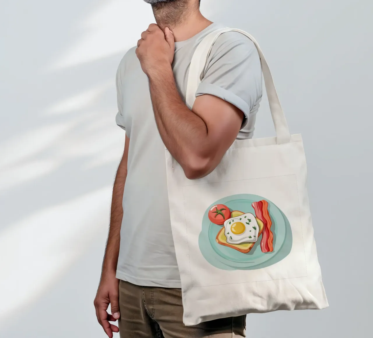Piatto classico del mattino borsa in juta da Selene Shade