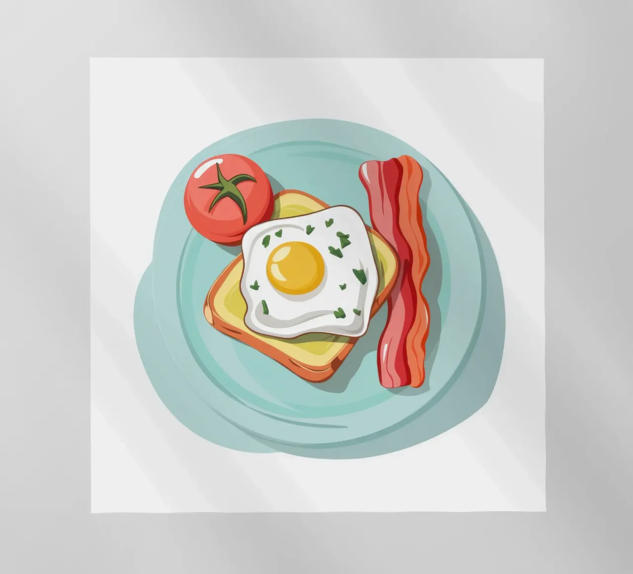 Piatto classico del mattino pellicola backlit da Selene Shade