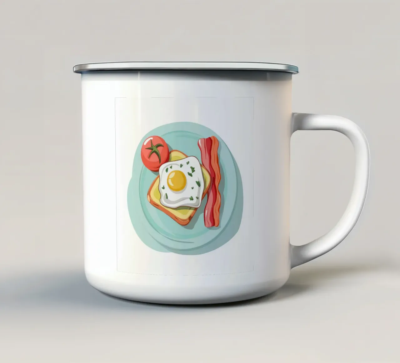Piatto classico del mattino tazza in smalto da Selene Shade