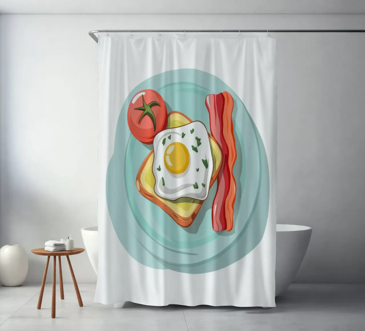 Piatto classico del mattino tenda da doccia da Selene Shade