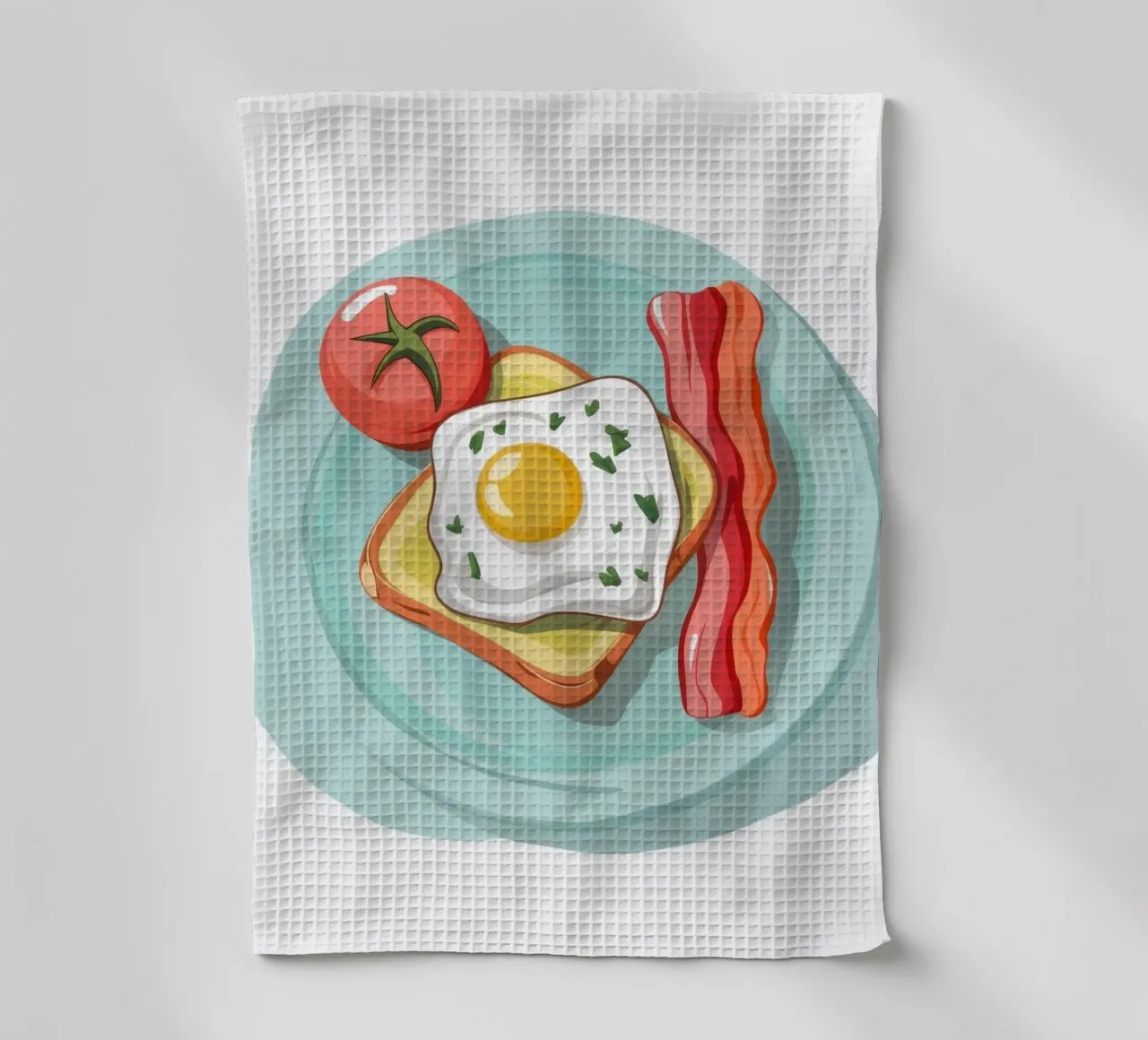 Piatto classico del mattino canovaccio da cucina da Selene Shade