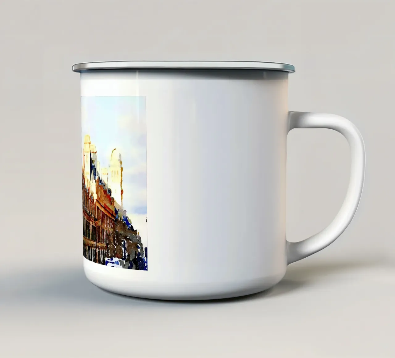 A Parigi tazza in smalto da Massimo Frascogna